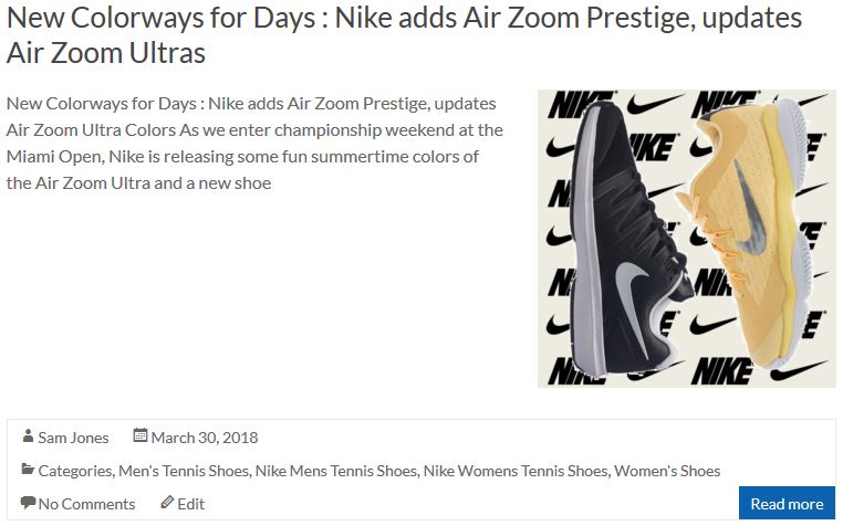 New Colorways for Days : Nike adds Air Zoom Prestige, updates Air Zoom Ultra Colors