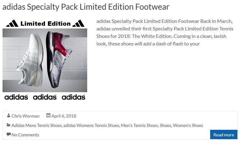 adidas Specialty Pack Limited Edition Footwear Link