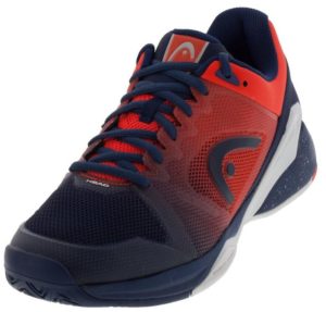 HEAD Men's Revolt Pro 2.5 Tennis Shoes Blue and Flame Orange