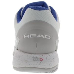 HEAD Women's Revolt Pro 2.5 Tennis Shoes White and Gray Back