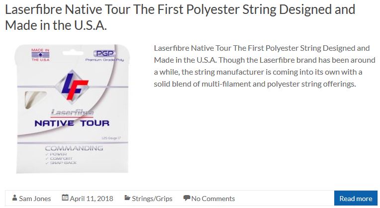 Laserfibre Native Tour The First Polyester String Designed and Made in the U.S.A.