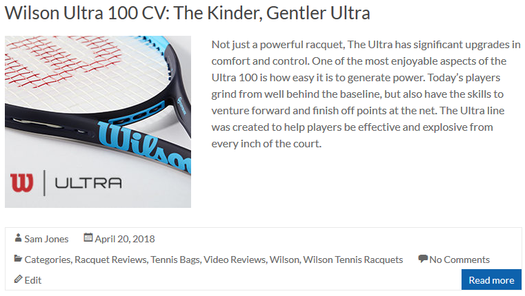 Wilson Ultra 100 CV: The Kinder, Gentler Ultra