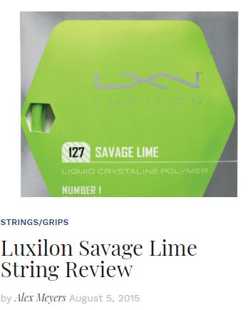Luxilon Savage String Review Blog