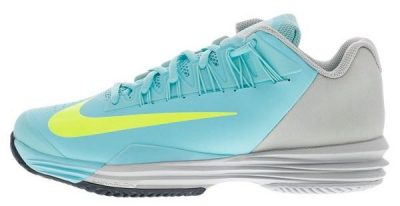 Nike Womens Lunar Ballistec 1.5 Tennis Shoes White and Summit Blue