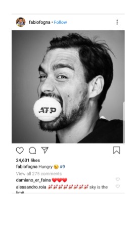 Fabio Fognini Instagram Pic