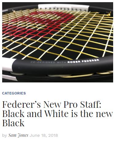 Roger Federer's Black and White Pro Staff RF97 Blog