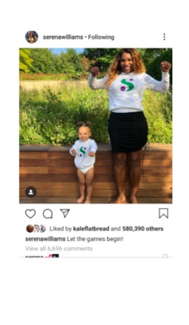 Serena Williams Instagram Pic