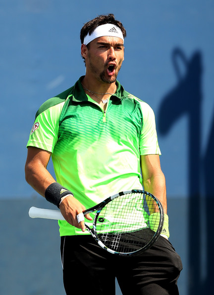 Fabio Fognini on Day 2 at the 2014 US Open Aug. 25, 2014 - Source: Matthew Stockman/Getty Images North America)
