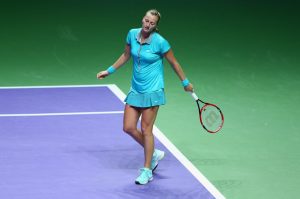 Petra Kvitova on Day 2 at the 2014 BNP Paribas WTA Finals (Oct. 20, 2014 - Source: Clive Brunskill/Getty Images AsiaPac)