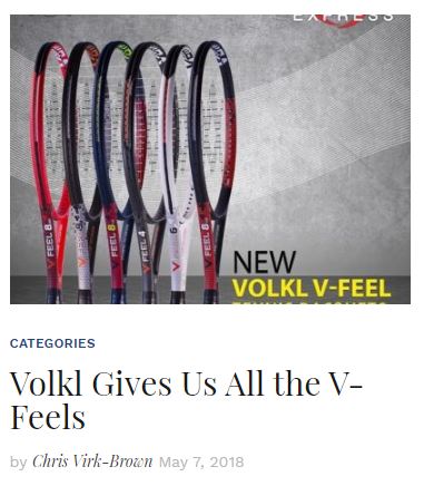 Volkl V-Feel Racquet Blog Thumbnail