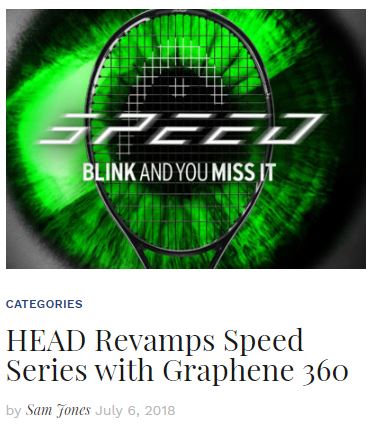 Head Graphene 360 Speed Tennis Racquet Family Blog