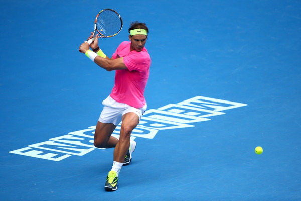 Rafael Nadal on Day 7 at the 2015 Australian Open (Jan. 24, 2015 - Source: Clive Brunskill/Getty Images AsiaPac)