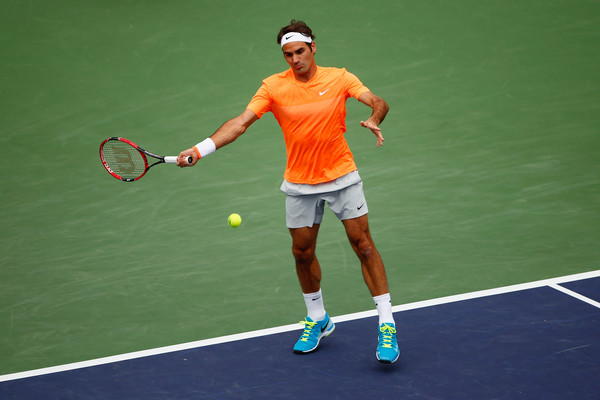 Roger Federer on Day 14 at the BNP Paribas Open (March 21, 2015 - Source: Julian Finney/Getty Images North America)