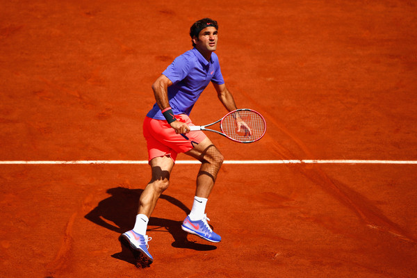 Roger Federer Day 1 at the 2015 French Open (May 23, 2015 - Source: Julian Finney/Getty Images Europe)