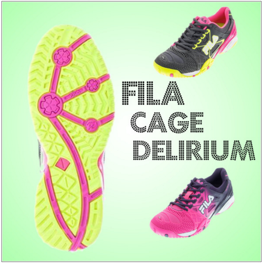 fila cage delirium womens tennis shoe