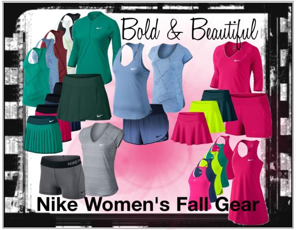 Nike Women’s Fall 2016 Tennis Clothing Collection in Bold Colors!
