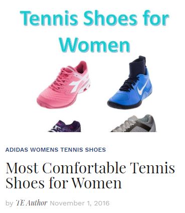 Most Comfortable Women's Tennis Shoes 2016