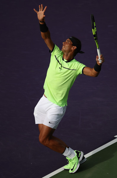 Rafael Nadal on Day 7 at the 2017 Miami Open (March 25, 2017 - Source: Julian Finney/Getty Images North America)