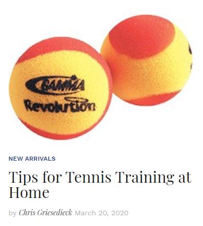 Tips for Tennis Training at home blog