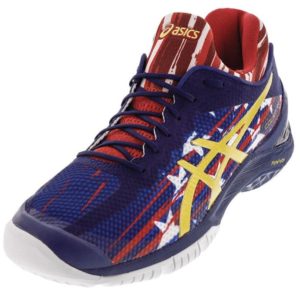 ASICS Unisex Gel-Court FF US Open Tennis Shoes Indigo Blue and Prime Red