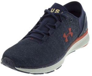 Under Armour Men's Charged Bandit 3 USA Shoes Midnight Navy and Glacier Gray