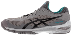 ASICS Unisex Gel-Court FF Tennis Shoes Aluminum and Dark Gray