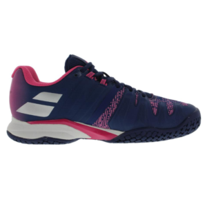 Babolat Women's Propulse Blast Tennis Shoes Estate Blue and Fandango Pink