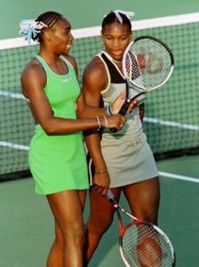 Young Venus and Serena Williams