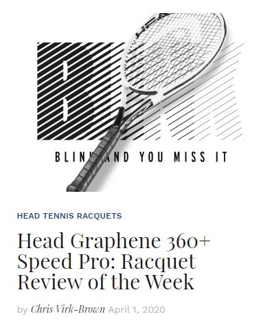 Head Graphene 360+ Speed Pro Tennis Racquet Review