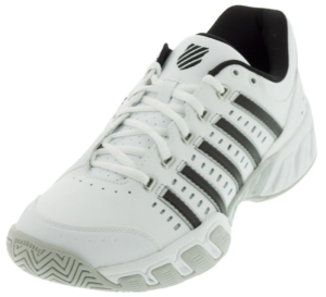 K-Swiss Men's Bigshot Light LTR Tennis Shoe in White and Black