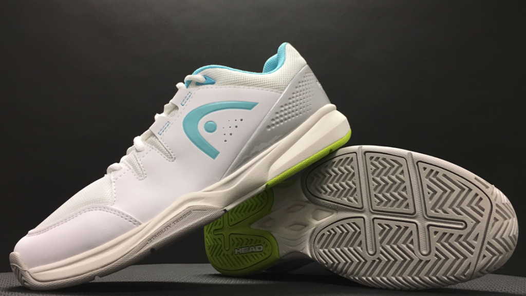 Women's Brazer Tennis Shoes in White and Silver