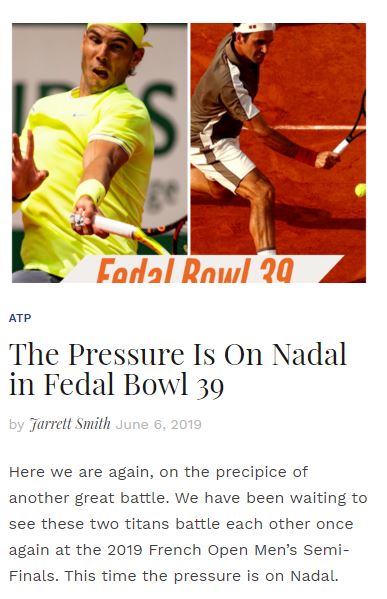 Fedal Bowl 39 Blog