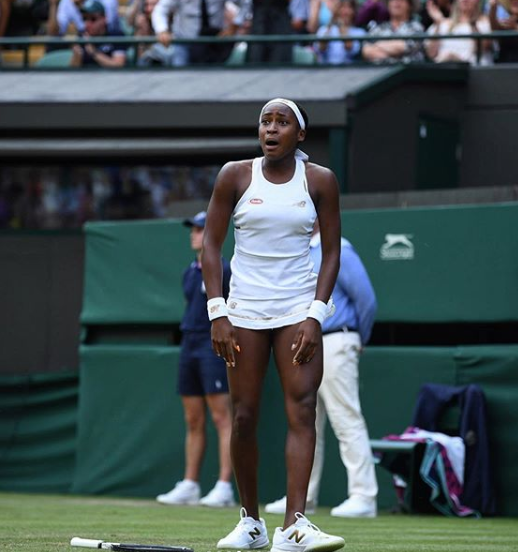 Cori "Coco" Gauff at Wimbledon 2019