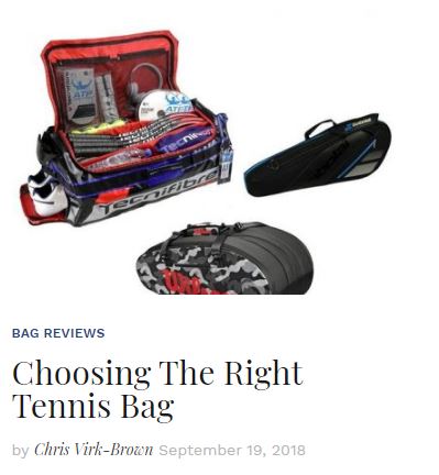 Choosing the Right Tennis Bag Blog