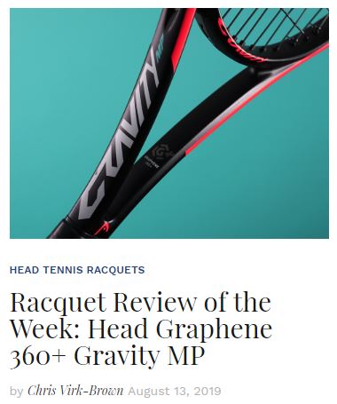 Head Graphene 360+ Gravity MPTE Racquet Review of the Week