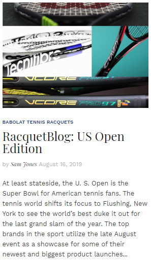 RacquetBlog - US Open Edition 2019