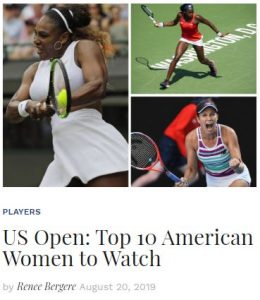 Top American Women to Watch at the 2019 US Open Blog Snippet