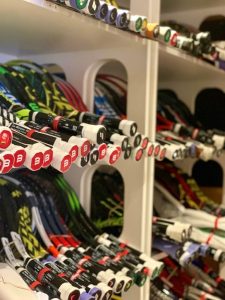 2019 US Open Tennis Player Racquets Stringing Room