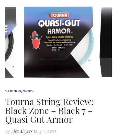 Tourna String Review Black 7, Black Zone and Quasi Gut
