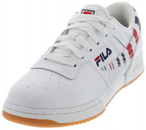 Fila Men's Original Fitness Stripe Shoes White and Navy