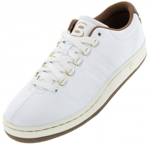 K-Swiss Men's Classic 88 II Bryan Brothers Lifestyle Shoes White and Dark Brown