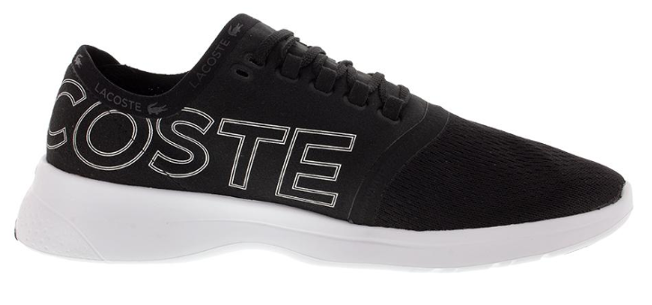 Lacoste Men's LT Fit 119 Shoes Black and White Side
