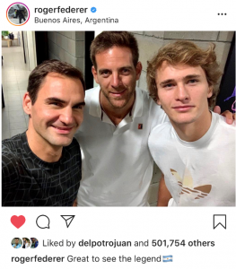 Federer, Del Potro and Zverev