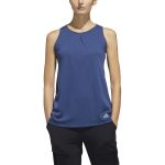 Model in adidas Women's HEAT.RDY Color Block Tank Tech Indigo