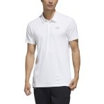 Model in Adidas Men's HEAT.RDY Color Block Polo White