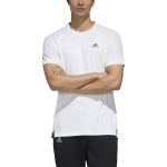 Model in Adidas Men's HEAT.RDY Color Block Top White