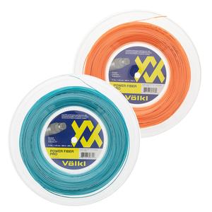 Volkl Power Fiber Pro Neon Orange and Turquoise Tennis String Reel