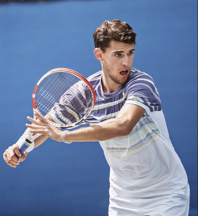 Dominic Thiem HEAT.RDY Adidas Top in Tech Purple and White