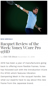 Racquet Review of the Week - Yonex VCore Pro 97HD