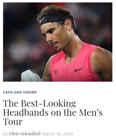 Best Tennis Headbands on the Mens Tour Blog